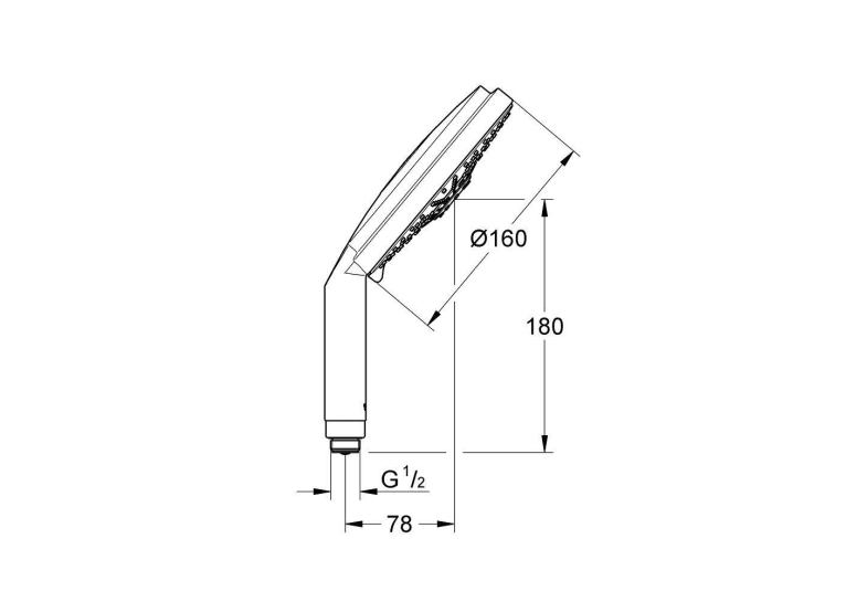 Ручний душ Grohe Rainshower Cosmopolitan 160 28756000