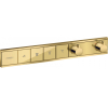 Термостат Hansgrohe RainSelect скрытого монтажа на 4 потребителя Polished Gold Optic 15382990