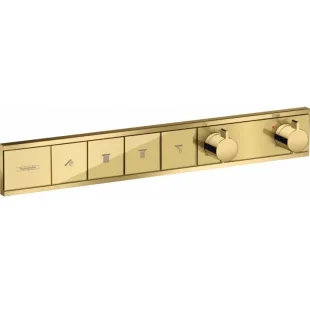 Термостат Hansgrohe RainSelect скрытого монтажа на 4 потребителя Polished Gold Optic 15382990