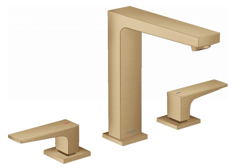 Змішувач для раковини на 3 отвори Hansgrohe Metropol Brushed Bronze 32515140