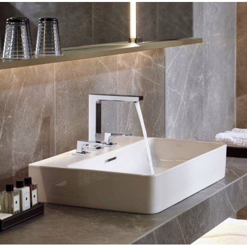 Смеситель для раковины на 3 отверстия Hansgrohe Metropol Brushed Bronze 32515140