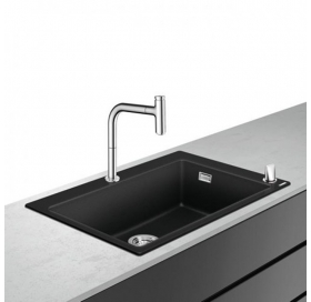 Кухонний комплект мийка із змішувачем Hansgrohe C51-F660-07, хром 43218000