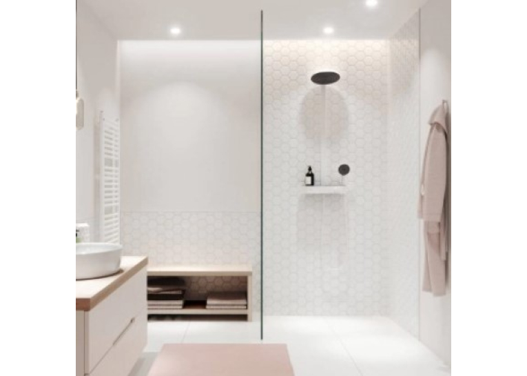 Душевая система Hansgrohe Pulsify Showerpipe 260 2jet EcoSmart с термостатом 24241700 белый матовый