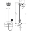Душевая система Hansgrohe Pulsify Showerpipe 260 2jet EcoSmart с термостатом 24241700 белый матовый