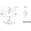 Умивальник Radaway Soft 65 (U124065-02-01)