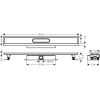 Монтажный комплект для каналов ø40 Hansgrohe uBox universal 900 мм 56019180