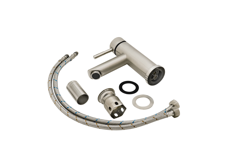 Смеситель для раковины Lidz Aria 001F (k35) LDARI001FNKS34937 Nickel