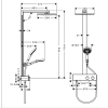 Душевая система с термостатом Hansgrohe Raindance E Showerpipe 350 1jet 27362000