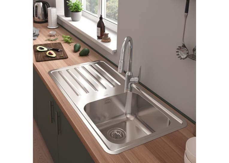 Кухонна мийка Hansgrohe S4111-F400 на стільницю 975х505 із сифоном 43341800