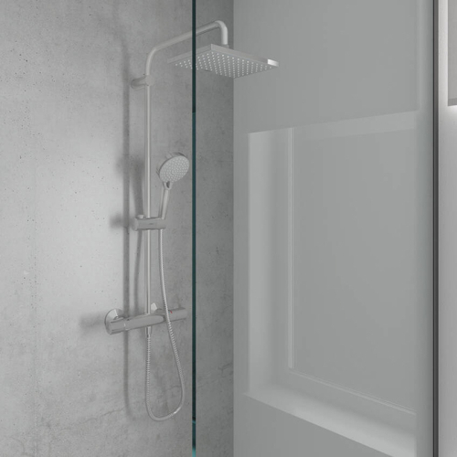 Душевая система Hansgrohe Vernis Shape Showerpipe 230 1jet с термостатом 26286000 хром