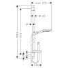 Душовий гарнітур Hansgrohe Raindance Select S 3jet P, 27667000