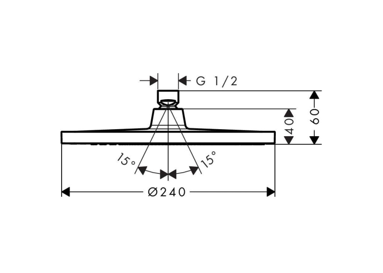 Верхній душ Hansgrohe Crometta S 26723000