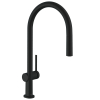 Змішувач Hansgrohe Talis M54 для кухонного миття з висувним душем Sbox Matt Black 72803670