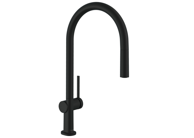 Змішувач Hansgrohe Talis M54 для кухонного миття з висувним душем Sbox Matt Black 72803670