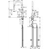 Змішувач Hansgrohe Talis M54 для кухонного миття з висувним душем Sbox Matt Black 72803670