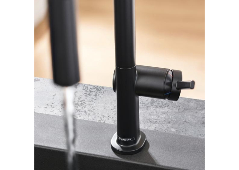 Змішувач Hansgrohe Talis M54 для кухонного миття з висувним душем Sbox Matt Black 72803670