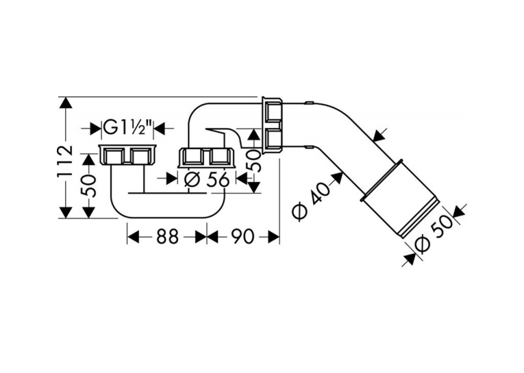 Сифон для ванни Hansgrohe 56373000