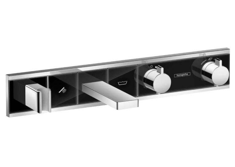 Термостат для ванни Hansgrohe RainSelect із 2 споживачами Chrome/Black 15359600