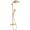 Душевая система с термостатом Hansgrohe Croma Select S Showerpipe 280 1jet золото 26890990
