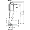 Смеситель для ванны напольный Hansgrohe Metropol Brushed Black Chrome 32532340