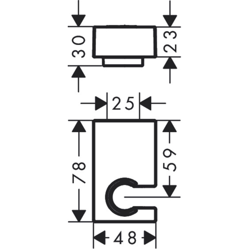 Тримач для душу Hansgrohe Porter E 28387000 (Пошкоджене пакування)