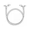 Шланг для душа Hansgrohe Sensoflex 1,6 м 28136000