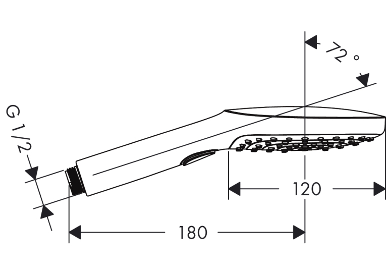 Ручний душ Hansgrohe Raindance Select 120 Air 3jet 26520000