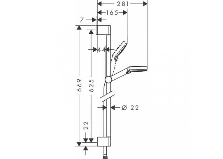 Душевой набор Hansgrohe Crometta Vario 26532400