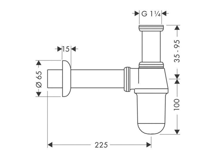 Сифон для раковин Hansgrohe, 52053000
