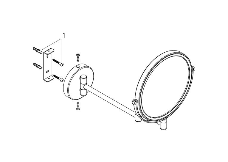 Косметичне дзеркало Hansgrohe Logis Universal 73561000