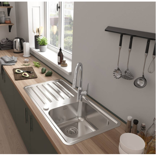 Кухонна мийка Hansgrohe S4113-F400 на стільницю 975х505 із сифоном automatic 43338800