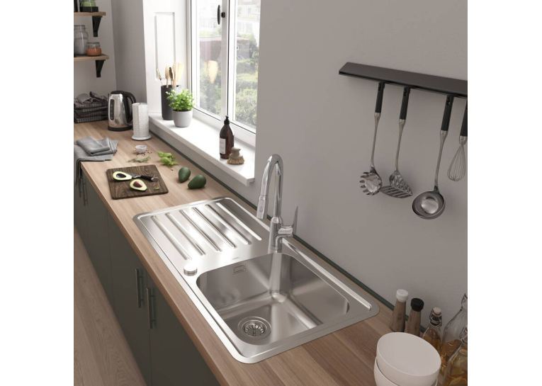 Кухонная мойка Hansgrohe S4113-F400 на столешницу 975х505 с сифоном automatic 43338800