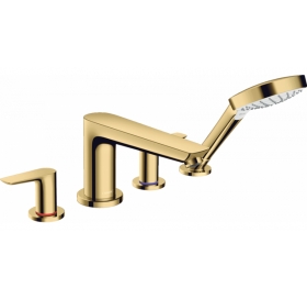 Смеситель для ванны Hansgrohe Talis E на 4 отверстия Polished Gold Optic 7174899..
