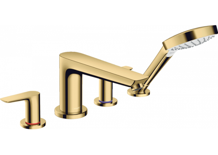 Змішувач для ванни Hansgrohe Talis E на 4 отвори Polished Gold Optic 71748990