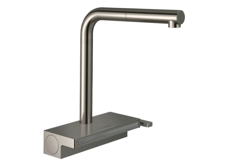 Смеситель для кухни Hansgrohe Aquno Select M81 с выдвижным душем, под сталь 73836800