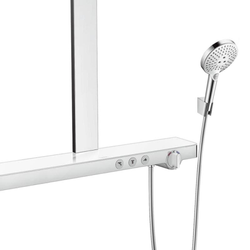Душова система Hansgrohe Rainmaker Select Showerpipe 460 2jet з термостатом, білий/хром 27109400 (Пошкоджене пакування)