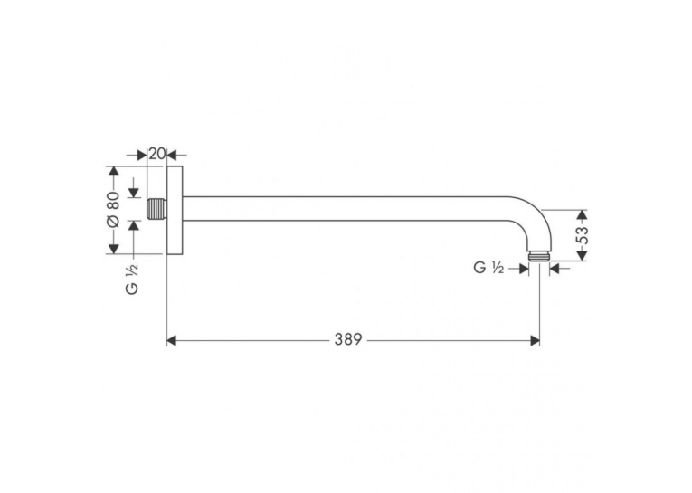 Душовий кронштейн Hansgrohe Croma 27413000