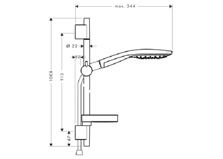 Душовий набір Hansgrohe Raindance Select S 150, 27803000