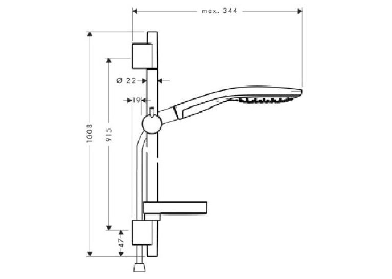 Душевой набор Hansgrohe Raindance Select S 150, 27803000