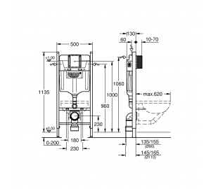 Інсталяційна система Grohe Rapid SL 388400WG1