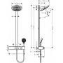 Душевая система Hansgrohe Pulsify Showerpipe 260 2jet с термостатом 24240000 хром