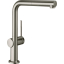 Змішувач Hansgrohe Talis M54 для кухонного миття з висувним душем Stainless Steel 72809800