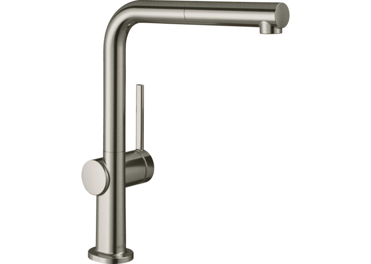 Змішувач Hansgrohe Talis M54 для кухонного миття з висувним душем Stainless Steel 72809800