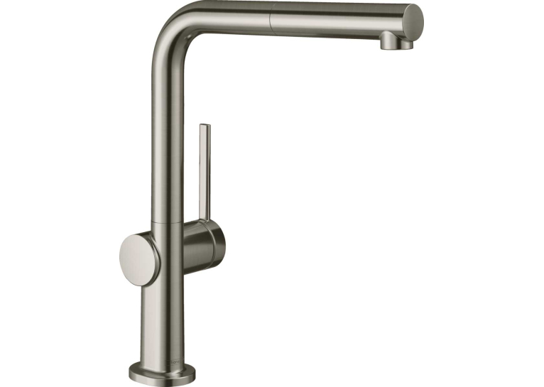 Змішувач Hansgrohe Talis M54 для кухонного миття з висувним душем Stainless Steel 72809800