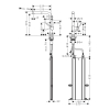 Змішувач Hansgrohe Talis M54 для кухонного миття з висувним душем Stainless Steel 72809800