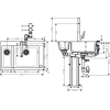 Кухонный комплект мойка со смесителем Hansgrohe C51-F635-04 43215000