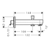 Излив для ванны Hansgrohe Metris S 31417000