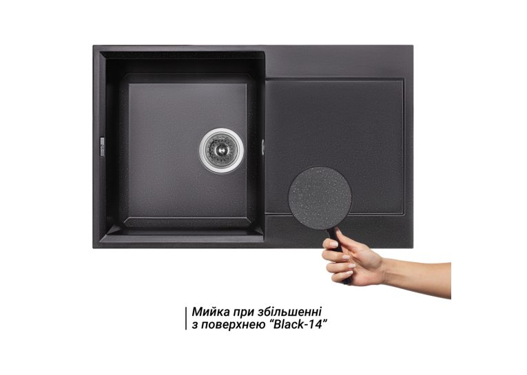  Кухонна мийка Lidz 790x495/230 BLM-14 (LIDZBLM14790495230)