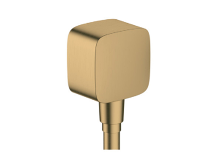 Шланговое подключение Hansgrohe FixFit E с обратным клапаном Brushed Bronze 26457140