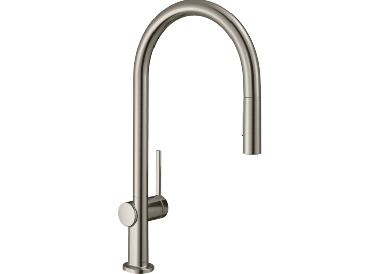 Змішувач Hansgrohe Talis M54 для кухонного миття з висувним душем Stainless Steel 72801800